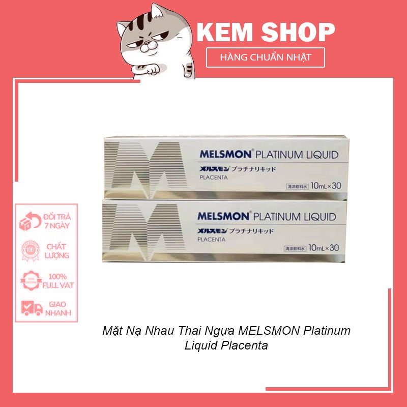 Mặt Nạ Nhau Thai Ngựa MELSMON Platinum Liquid Placenta