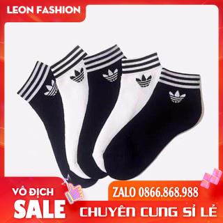 Tất ADIDAS Cổ Ngắn 3 Sọc [ Hàng loại 1 ] Vớ thể thao dệt kim cao cấp 95% Coton hạn chế mùi hôi và thông thoáng