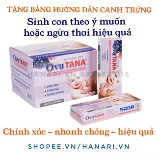 Chính xác nhất Hộp 12 que test thử rụng trứng trứng rụng Ovutana