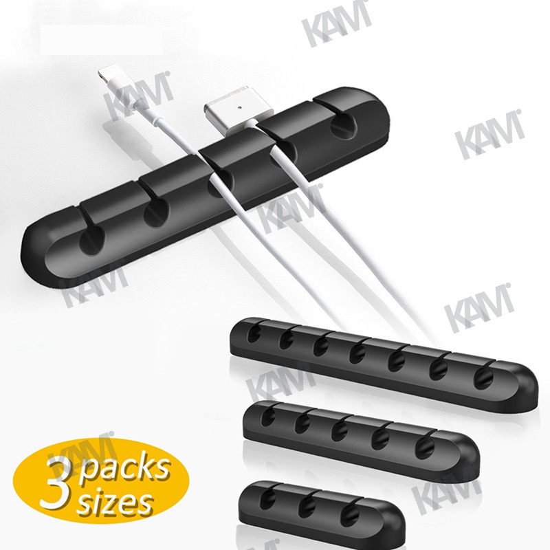 Giá Đỡ Cố Định Dây Cáp Sạc 3 / 5 / 7 Lỗ Bằng Silicon Chất Lượng Cao