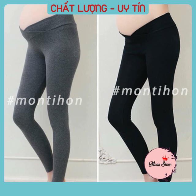 Quần legging bầu cạp chéo, freesize