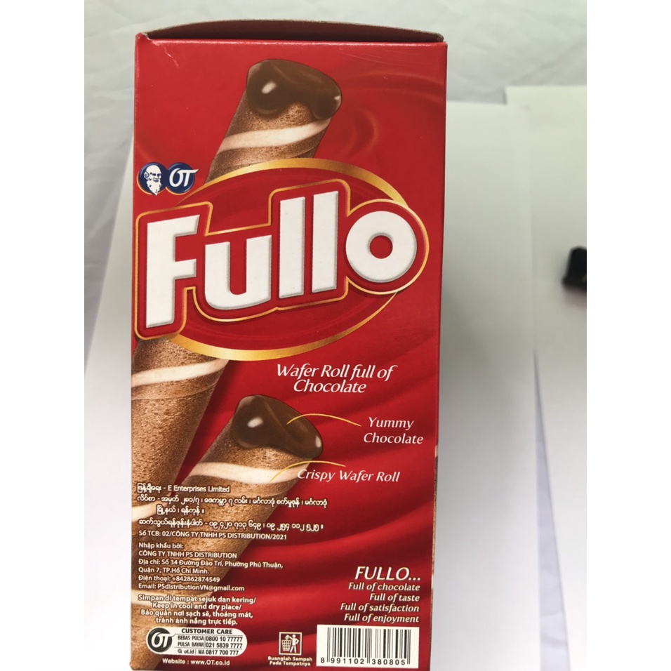 Bánh Quế Fullo (đỏ) Chocolate (Hộp 240g)