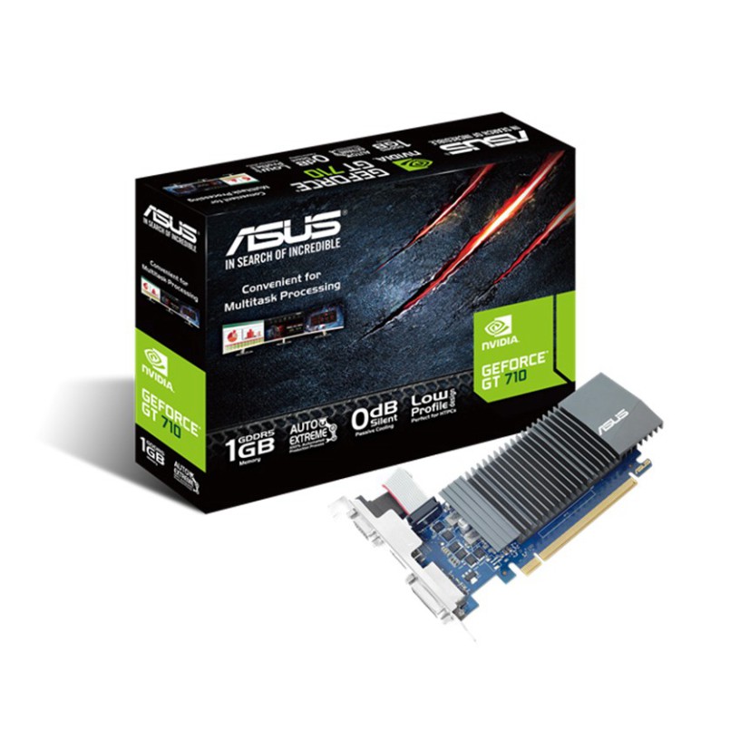 Card màn hình ASUS GT710-SL-1GD5, 64-bit, DVI+HDMI