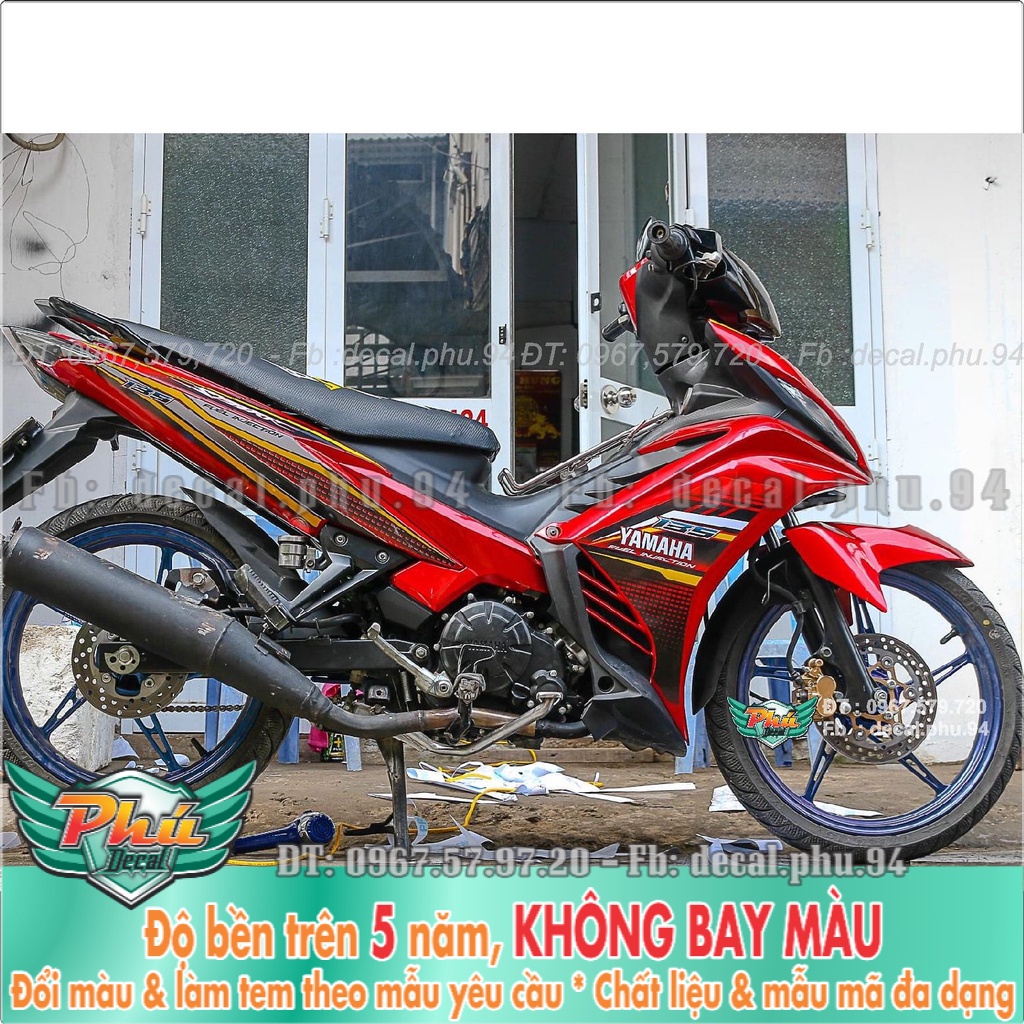 Tem Rời Exciter 135 đỏ đen (K) -1