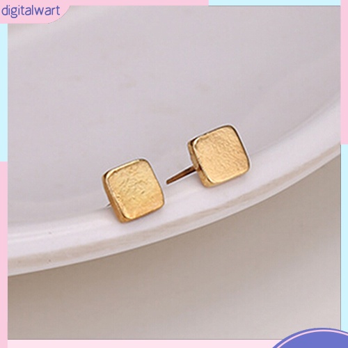 Set 6 cặp khuyên tai thiết kế hình học độc đáo nhiều màu sắc cá tính dành cho nữ