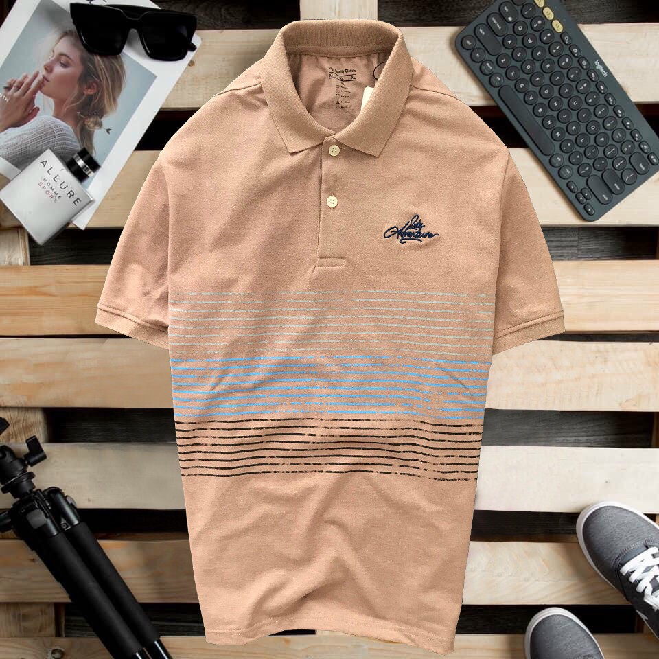 Áo thun polo nam có cổ TRUNG NIÊN màu nâu đất cotton xuất khẩu cao cấp - ÁO POLO52 | BigBuy360 - bigbuy360.vn