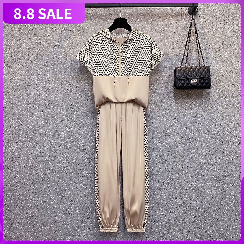 Set trang phục thể thao 2 món dáng rộng size lớn phong cách Hàn Quốc 2022 thời trang mùa hè cho học sinh nữ (Có bán lẻ)