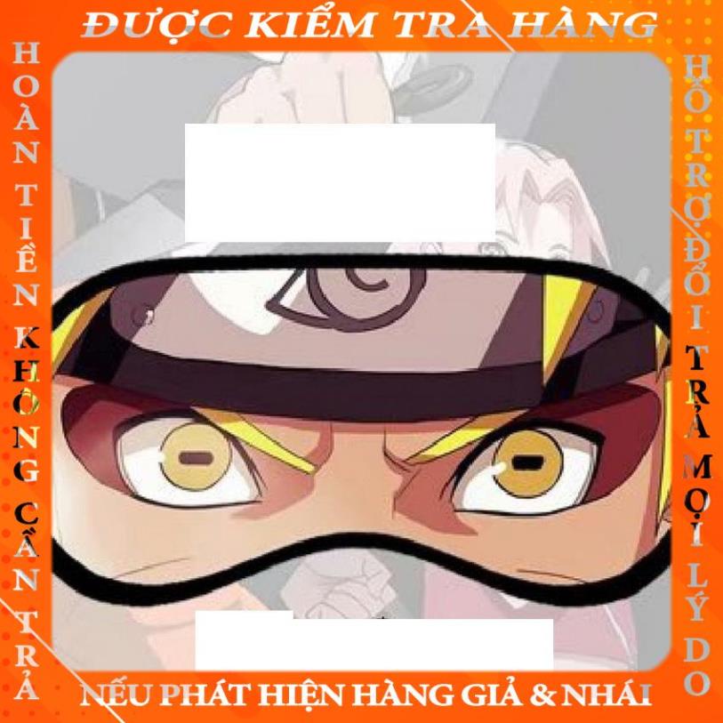 (19k) Bịt mắt Naruto Sasuke miếng che mắt ngủ in hình anime chibi mngngo