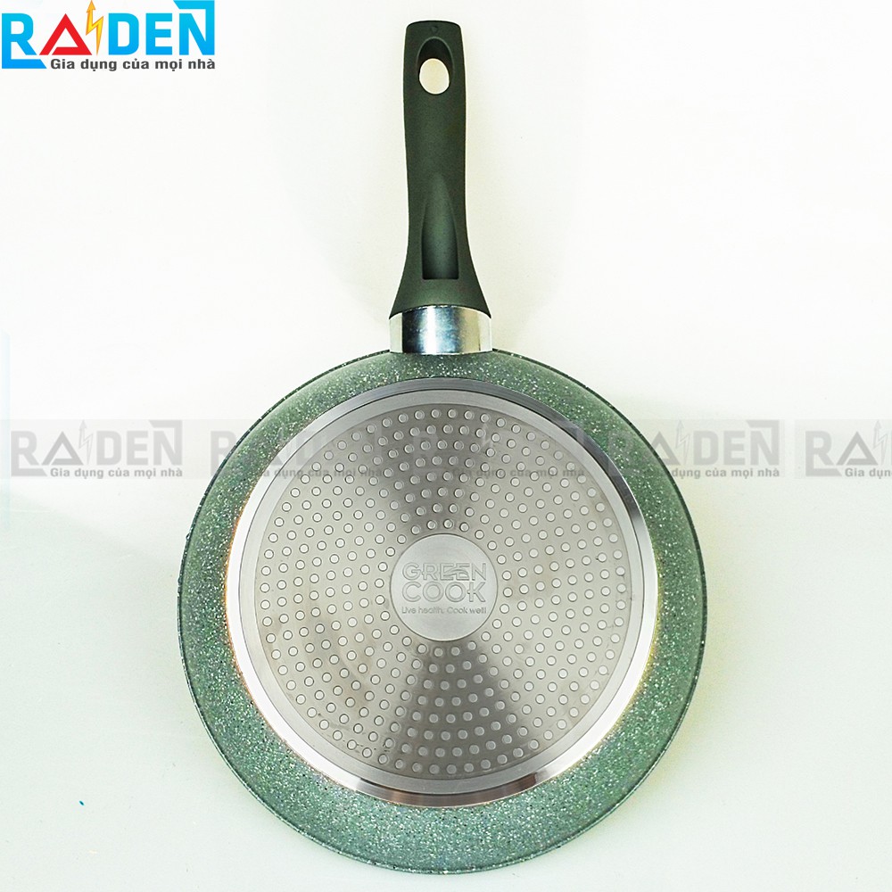 Chảo vân đá từ chống dính sâu lòng Green Cook GCP02-30IH size 30cm