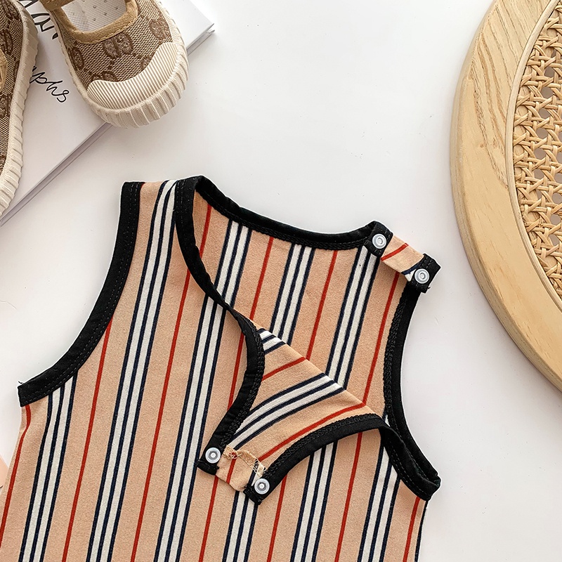 Jumpsuit SáT NáCh Kẻ SọC Cho Bé Trai Sơ Sinh