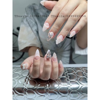 set hạt trai nửa trang trí móng