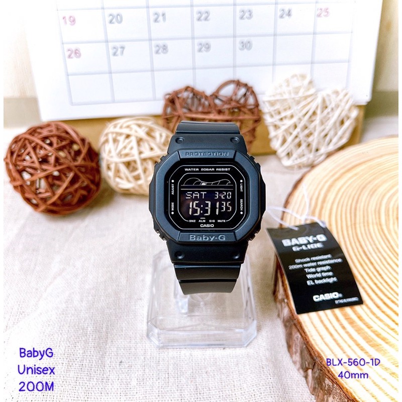 Đồng hồ Casio Baby-G BLX-560-1D Unisex Mặt vuông size 44.7mm Chống nước 200m BH 1 năm
