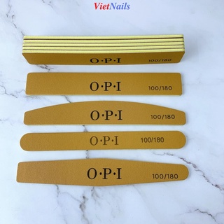 Dũa móng tay opi da bò dũa móng thật móng gel nhám 100/180