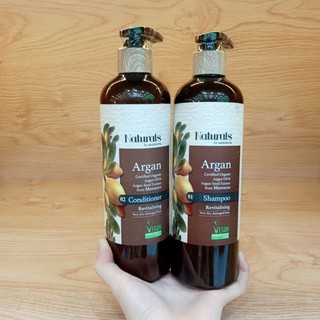 Dầu gội + xả chăm sóc tóc argan natural by watsons