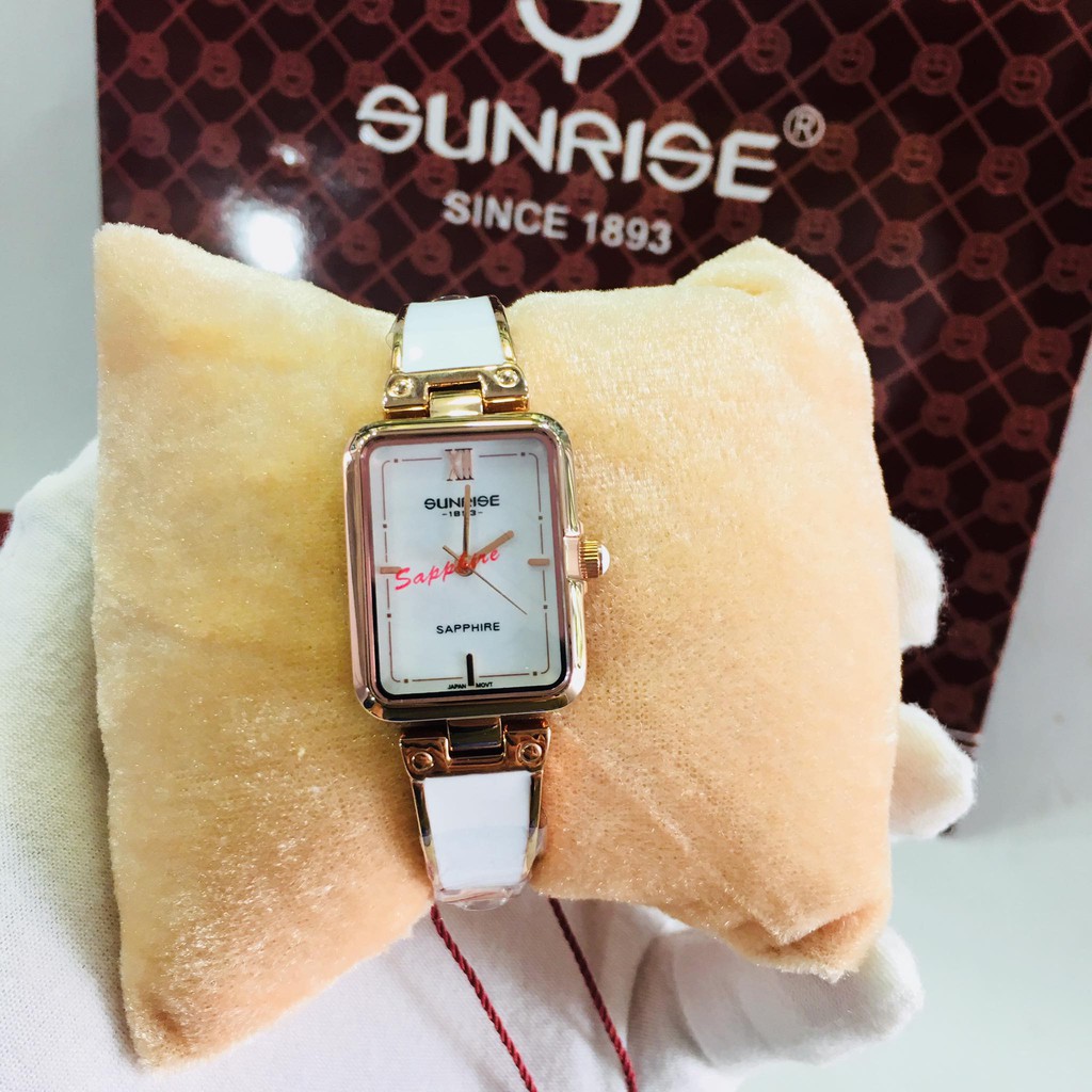 Đồng hồ Sunrise Nữ 99518SA mặt vuông chính hãng