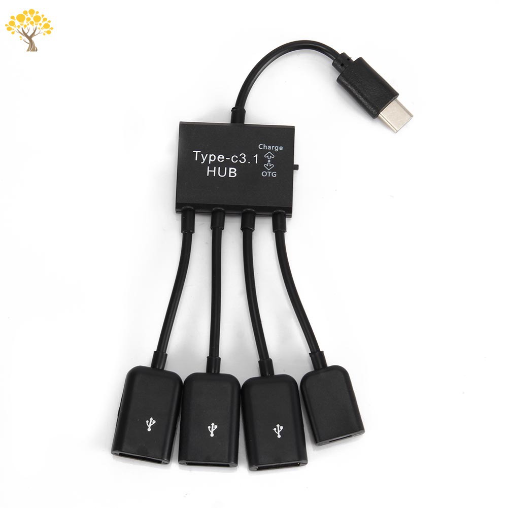 Dây Cáp Chuyển Đổi Usb 2.0 Loại C 4 Trong 1 Đa Năng