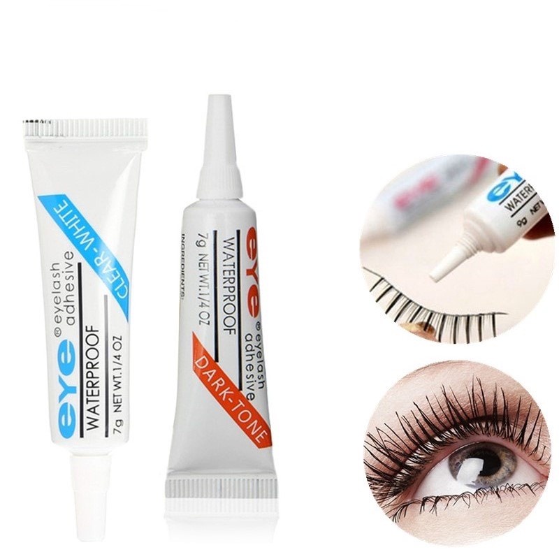 Keo dán lông mi EYE chống nước mau khô màu trắng/đen dùng khi nối mi dài