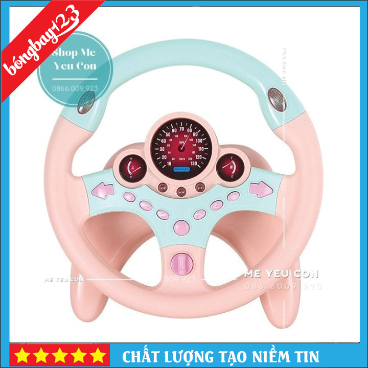 [Mã Shopmeyeucon3011 Giảm 10% đơn 1000K] Đồ Chơi Trẻ Em Bằng Nhựa ABS Vô Lăng Tập Lái Cho Bé Có 2 Màu Cho Bé Trai Và Gái