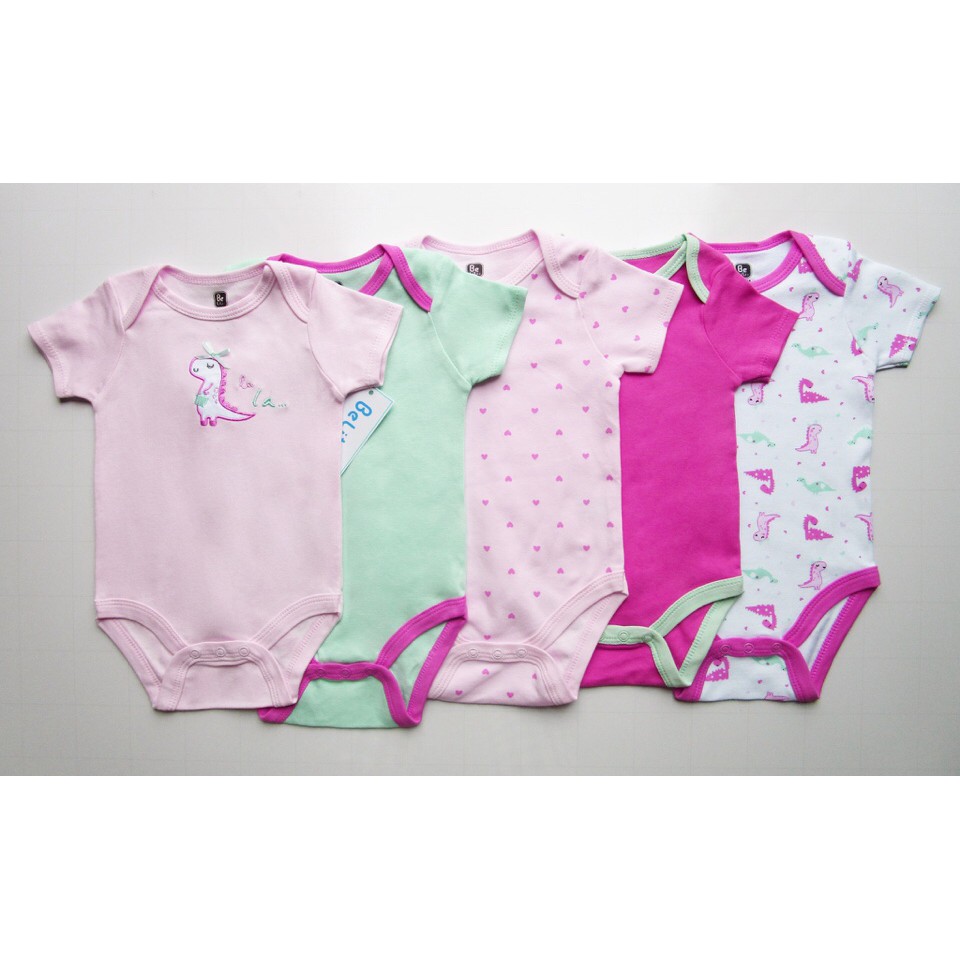 Set 5 bodysuit cộc tay nhiều mẫu cực xinh | BigBuy360 - bigbuy360.vn