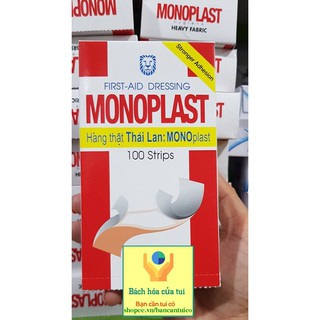 Băng keo cá nhân monoplast - hộp 100 miếng
