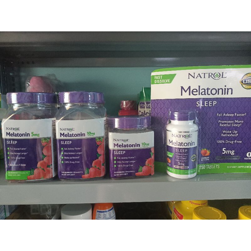 L.ẻ Kẹo / viên hỗ trợ giấc ngủ Melatonin Notrol 5mg - 10mg