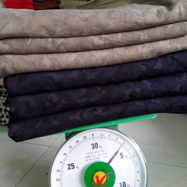 Sét vải jean rằn ri 4c
