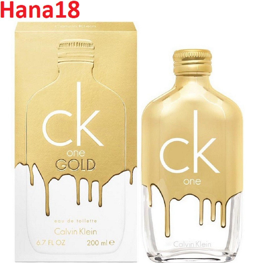 Nước Hoa Unisex (nam, nữ) 200ml Calvin Klein CK One Gold, Hana18 cung cấp hàng 100% chính hãng