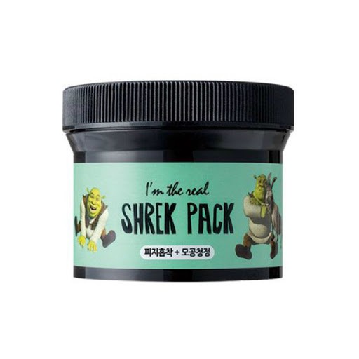 Mặt Nạ Đất Sét Bạc Hà Dreamworks I'm The Real Shrek Pack và Mặt Nạ Pink Pack Hàn Quốc 110g