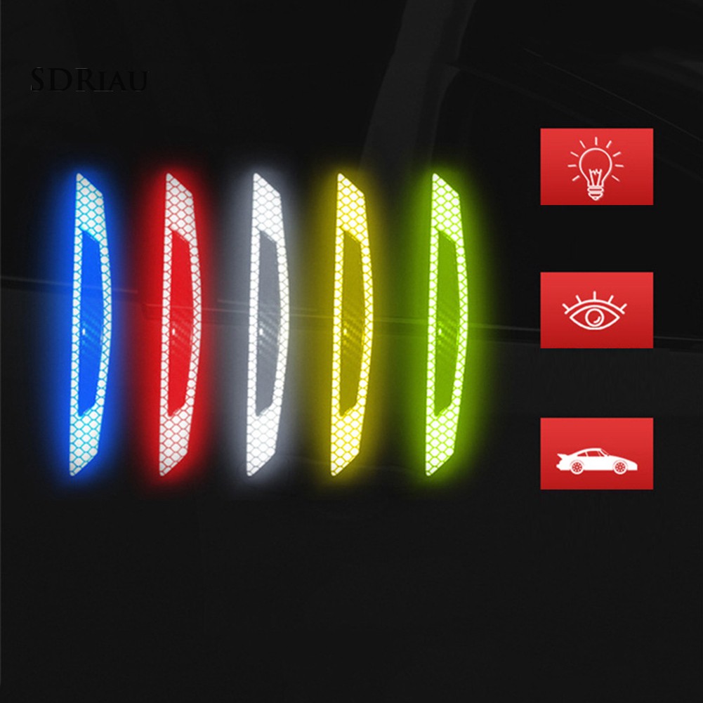 Bộ 4 sticker cacbon thiết kế trang trí chống trầy cho chi tiết xe hơi