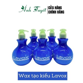 Lavox Collagen Styling Wax 300ml- Wax Dây Tạo Nếp Tăng Sóng Bồng Bềnh (Xanh)