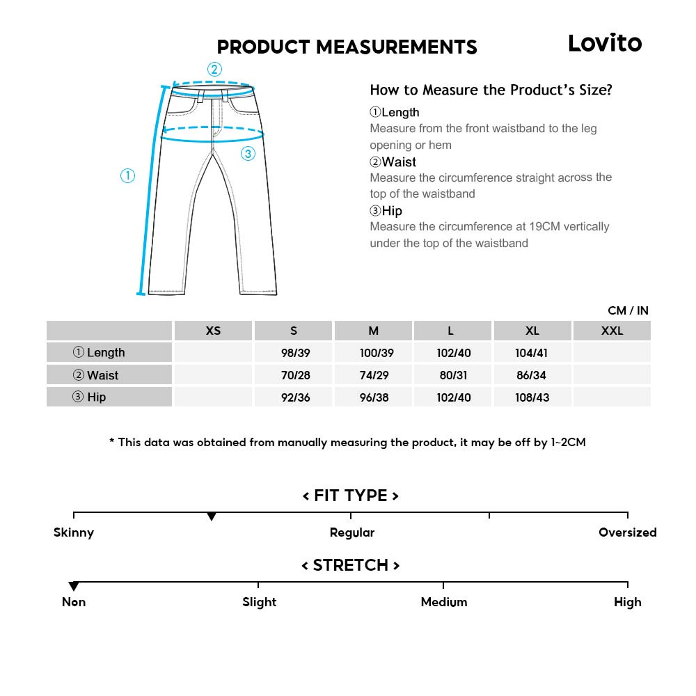 Quần jean Lovito hoạ tiết thêu màu trơn bạc màu mặc thường ngày L15X137 (màu xanh dương)