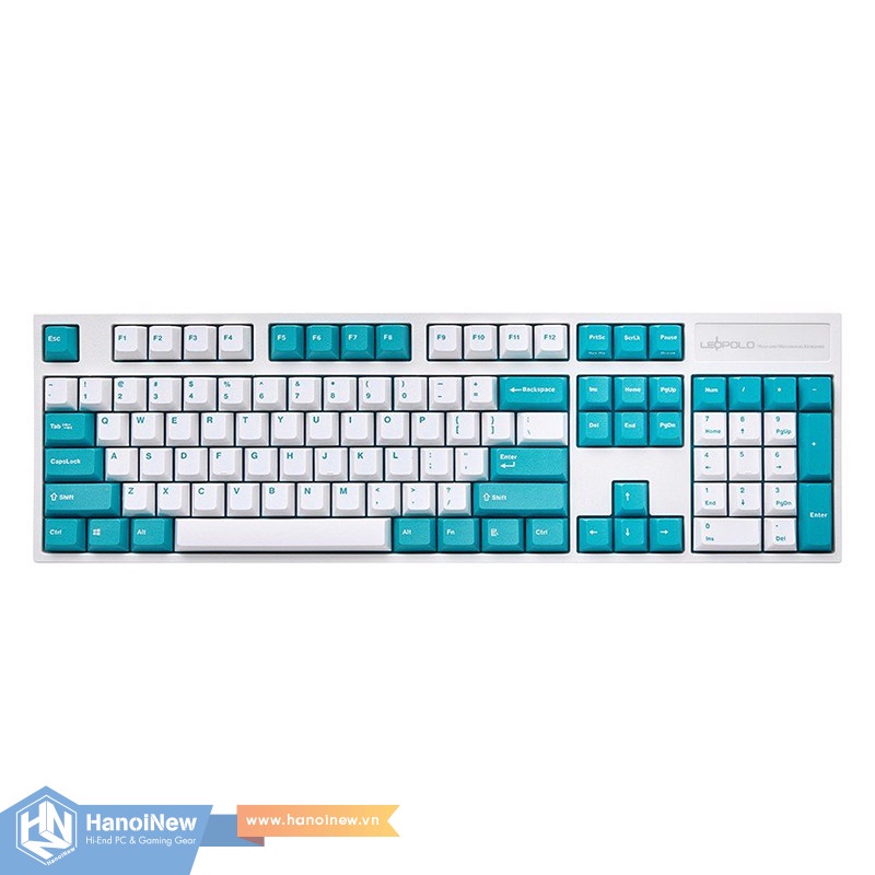 Bàn Phím Cơ Leopold FC900R PD White Mint