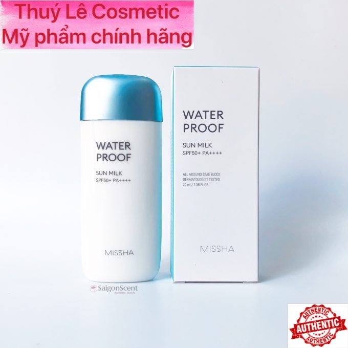 Kem Chống Nắng Chống Trôi Missha All-Around Safe Block Waterproof Sun Milk SPF50+ PA+++ 70ml