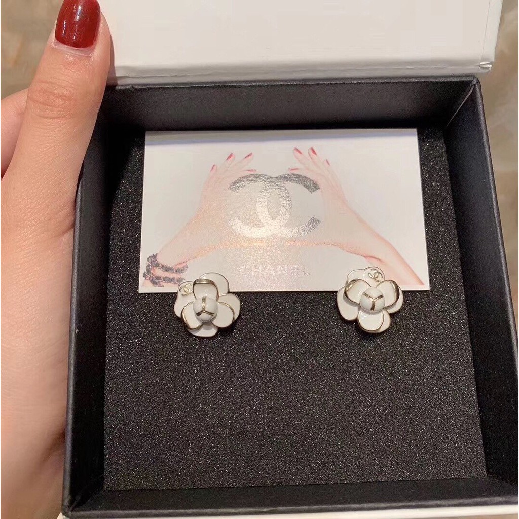 Khuyên Tai Mạ Bạc 925 Hình Bông Hoa Đính Đá Thời Trang