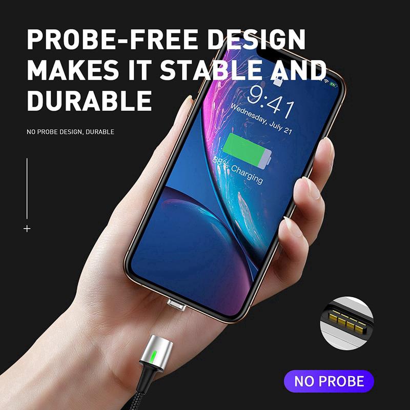 Cáp sạc nam châm cổng Micro USB Type C cho điện thoại Xiaomi Redmi Android