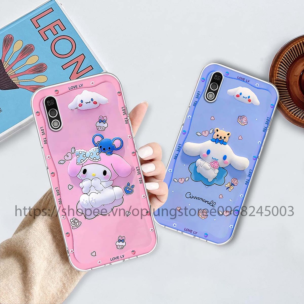 Ốp lưng Vsmart Bee / Bee 3 in hình 3D gấu cute cool ngầu giả nổi.