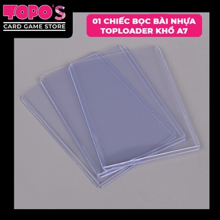 01 chiếc bọc thẻ bài nhựa 35PT khổ a7 siêu dày cho thẻ Yugioh, card game.