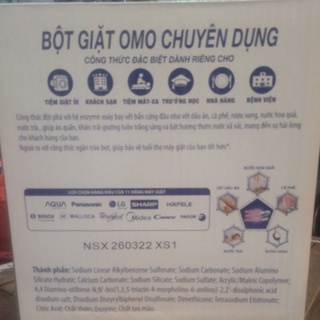 omo bột chuyên dụng 9kg