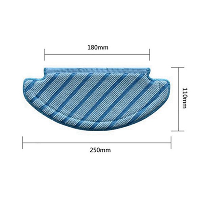 Bộ Bàn Chải Chính + Màng Lọc + Chổi Bên Cho Robot Hút Bụi Ecovacs Deebot Ozmo T8 Aivi