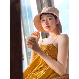 Váy 2 dây đũi chun ngực cúc sau siêu xinh