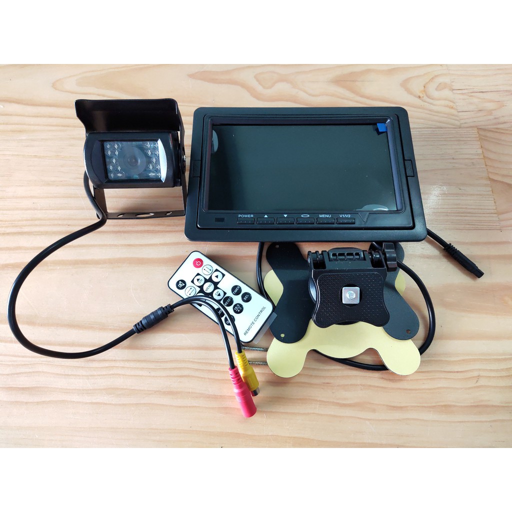 🔥HCM-Màn hình 7inchs và Camera xe tải,xe công trình,camera de _có dây AV 12m kèm theo- điện áp 12V-24v | BigBuy360 - bigbuy360.vn