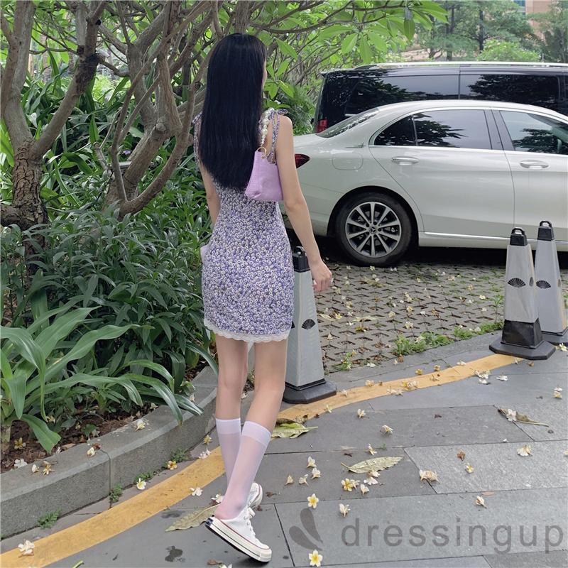 Đầm Dây Nữ Cổ Chữ V Lưng Trần Xẻ Tà Quyến Rũ | BigBuy360 - bigbuy360.vn