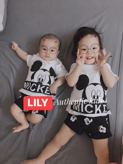 Set 3 món MICKEY Authentic đủ size 4 tháng - 4 tuổi