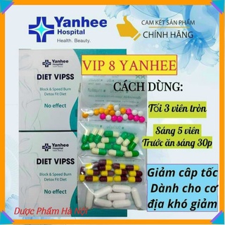 Giảm cân yanhee vip 8 cho cơ địa khó giảm cân