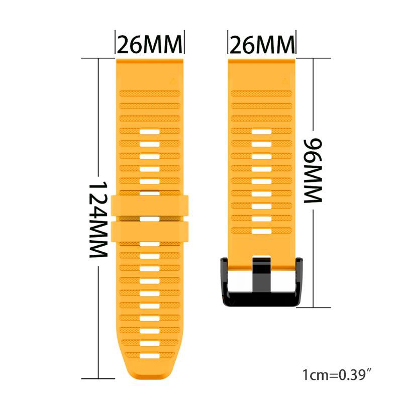 Dây Đeo Thể Thao Bằng Silicone 26mm Cho Gar-Min Fenix6X / 5x / 5x Plus / 3