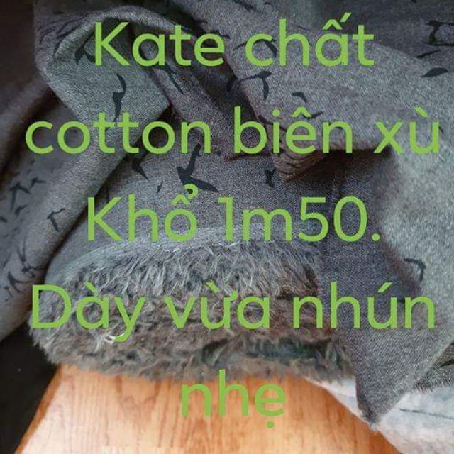 Vải KATE COTTON  MAY SƠ MI ĐẦM VÁY