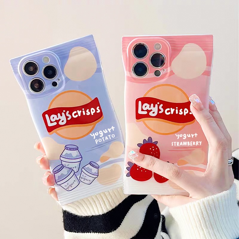 Ốp lưng iphone vỏ kẹo nền bóng crisps 6/6splus/7/7plus/8/8plus/x/xr/xs/11/12/13/14/pro/max/plus/promax- Awifi K5-5