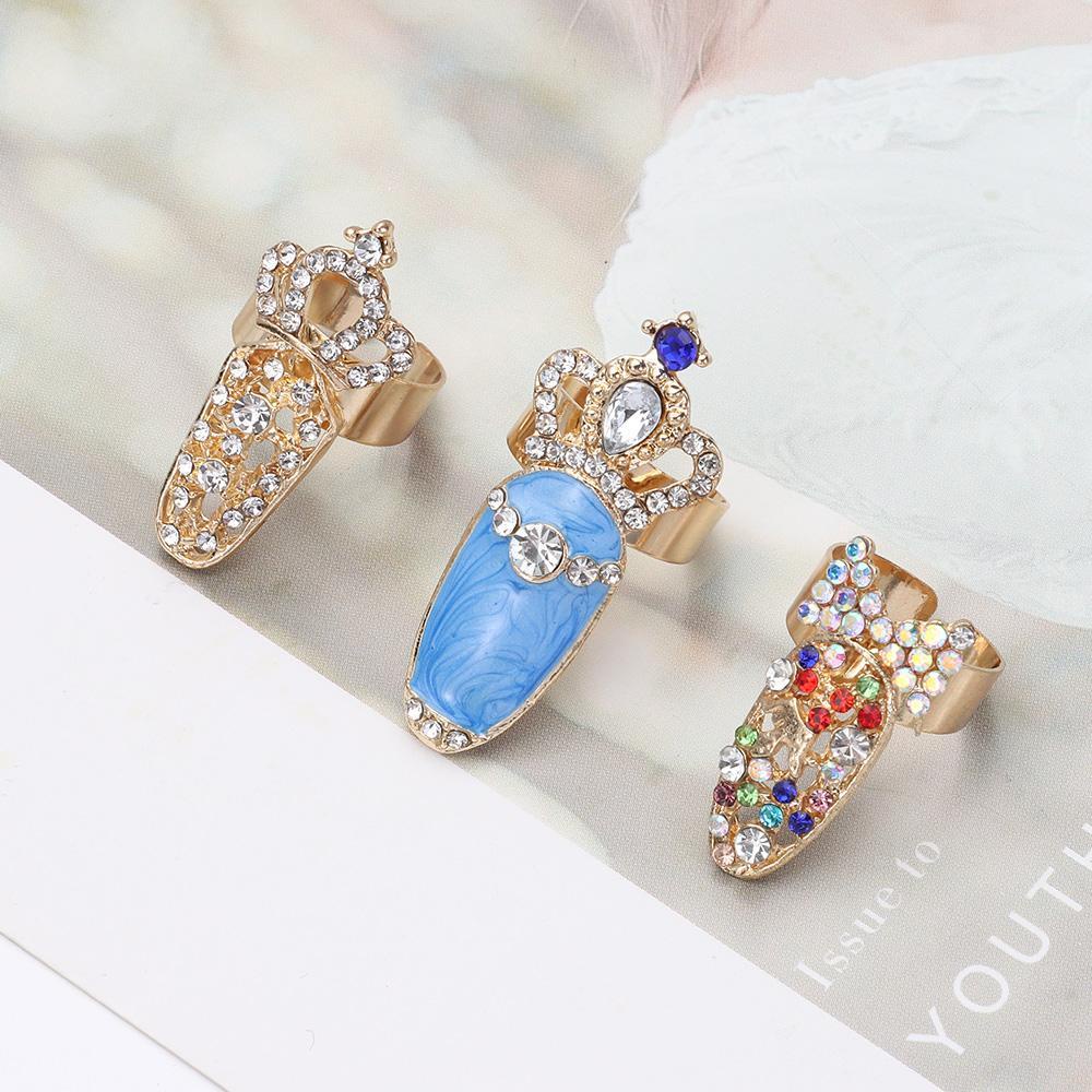 PINEVN Nhẫn MóNg Tay DạNg MóC XíCh Sang TrọNg