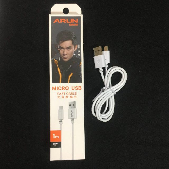 Cáp sạc Arun MicroUSB dành cho Các Dòng Android dài 1m,Dây Chính Hiệu Sạc Nhanh, ít Lỗi