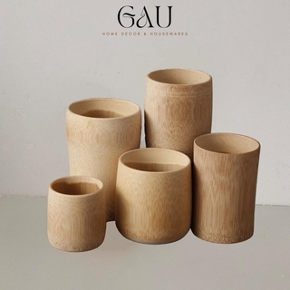 Cốc ly tre tự nhiên nhiều kích thước - GAU Decor